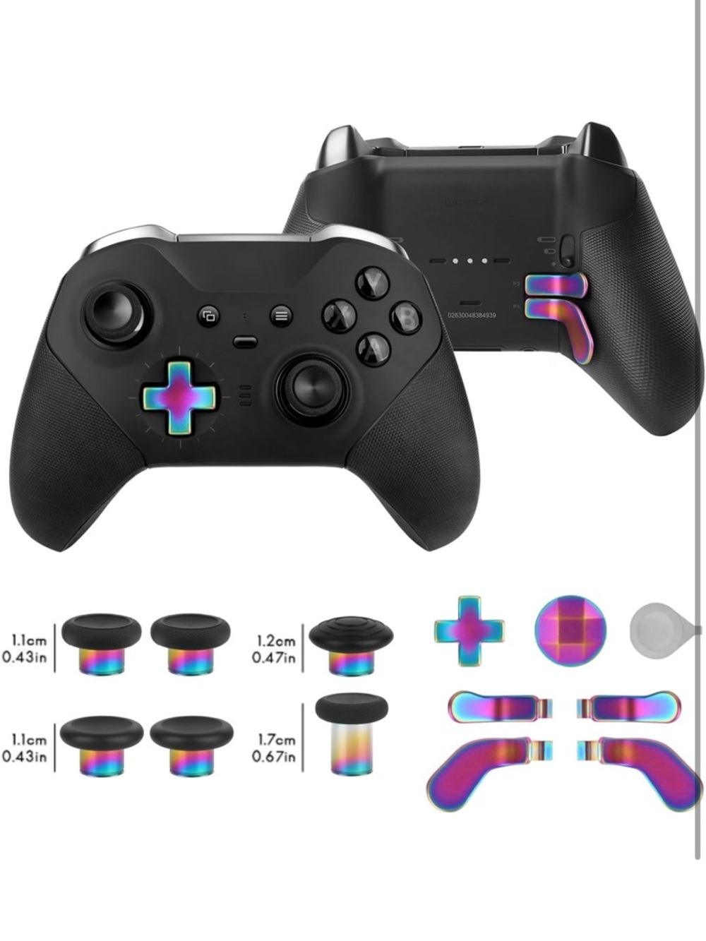 13 Metal Thumbsticks Xbox One Elite Series 2 Controller Gaming Accessory Parts - Picture 2 of 7
